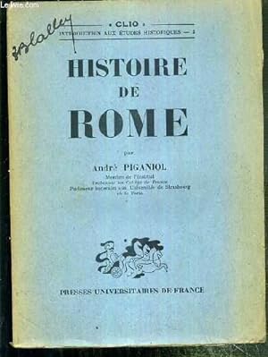 Bild des Verkufers fr HISTOIRE DE ROME / COLLECTION CLIO - INTRODUCTION AUX ETUDES HISTORIQUES 3 zum Verkauf von Le-Livre