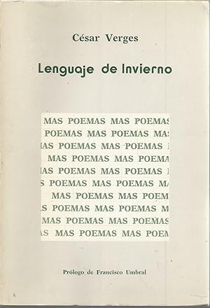 LENGUAJE DE INVIERNO Selección de Poemas 1ª EDICION- Ilustraciones b/n