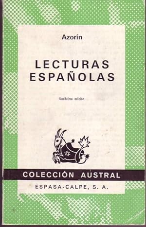 Bild des Verkufers fr Lecturas espaolas zum Verkauf von Graphem. Kunst- und Buchantiquariat