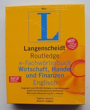 Bild des Verkufers fr Langenscheidt/Routledge: e-Fachwrterbuch Wirtschaft, Handel und Finanzen. Engl./Dt. - Dt./Engl. CD-ROM. zum Verkauf von Der Buchfreund