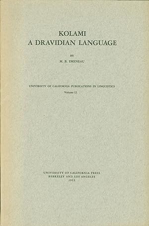 Kolami: A Dravidian Language