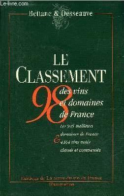 Seller image for LE CLASSEMENT 1998 DES VINS ET DOMAINES DE FRANCE. for sale by Le-Livre