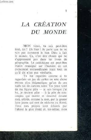 Bild des Verkufers fr LA CREATION DU MONDE zum Verkauf von Le-Livre