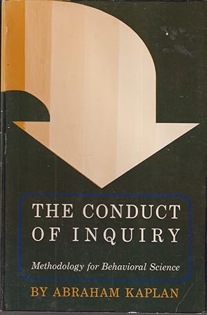 Imagen del vendedor de The Conduct Of Inquiry: Methodology For Behavioral Science a la venta por Jonathan Grobe Books