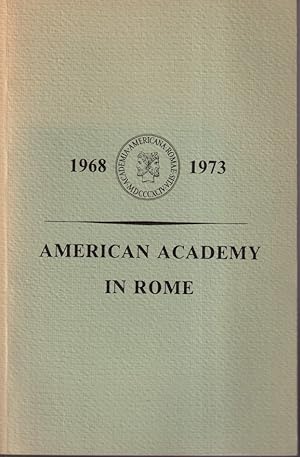 Seller image for American Academy in Rome Report 1968-1973 for sale by Jonathan Grobe Books