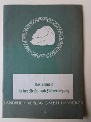 Das Schwein in der Fleisch- und Fettversorgung