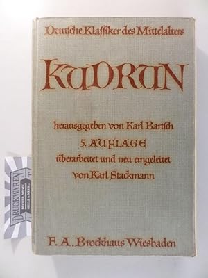 Bild des Verkufers fr Kudrun. Deutsche Klassiker des Mittelalters. zum Verkauf von Druckwaren Antiquariat