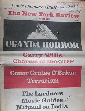 Bild des Verkufers fr 1976 - New York Review of Books - September 16, 1976, Volume XXIII, No 14 zum Verkauf von Bookshop Baltimore