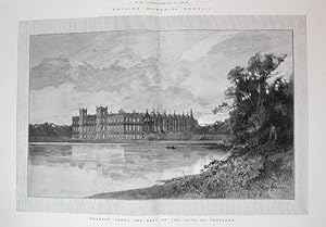 A Large Original Antique Print from The Illustrated London News Illustrating Welbeck Abbey in Not...
