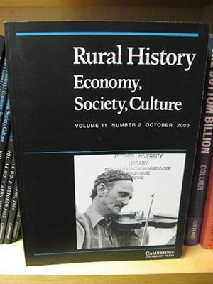 Bild des Verkufers fr Rural History: Economy, Society, Culture: Volume 11, Number 2, October 2000 zum Verkauf von PsychoBabel & Skoob Books