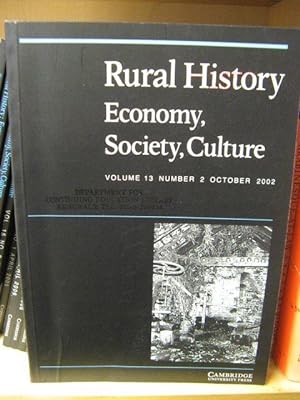 Bild des Verkufers fr Rural History: Economy, Society, Culture: Volume 13, Number 2, October 2002 zum Verkauf von PsychoBabel & Skoob Books