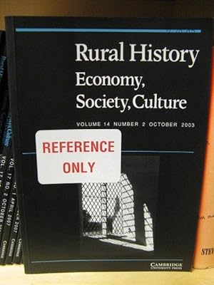 Bild des Verkufers fr Rural History: Economy, Society, Culture: Volume 14, Number 2, October 2003 zum Verkauf von PsychoBabel & Skoob Books