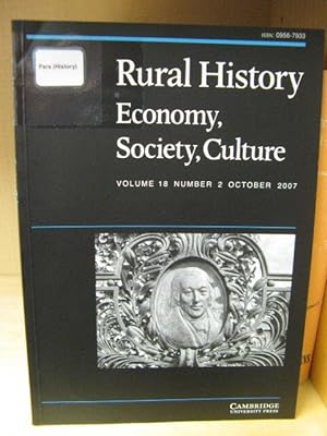 Bild des Verkufers fr Rural History: Economy, Society, Culture: Volume 18, Number 2, October 2007 zum Verkauf von PsychoBabel & Skoob Books