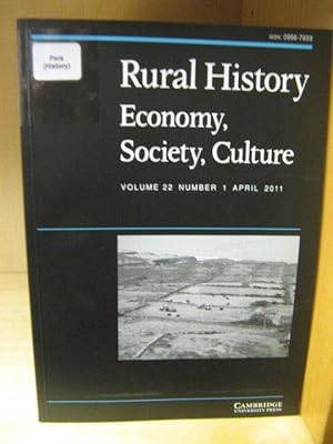 Bild des Verkufers fr Rural History: Economy, Society, Culture: Volume 22, Number 1, April 2011 zum Verkauf von PsychoBabel & Skoob Books