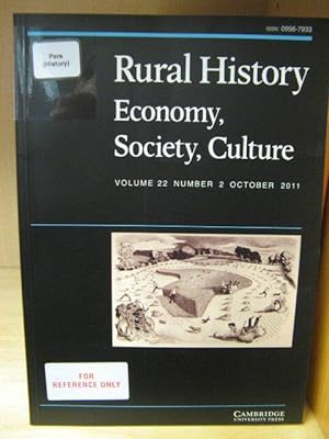 Bild des Verkufers fr Rural History: Economy, Society, Culture: Volume 22, Number 2, October 2011 zum Verkauf von PsychoBabel & Skoob Books
