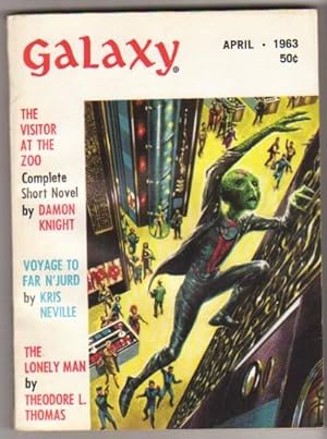 Imagen del vendedor de Galaxy April 1963, On the Fourth Planet, My Lady Selene, The Lonely Man, Voyage to Far N'Jurd, Visitor at the Zoo, + a la venta por Nessa Books