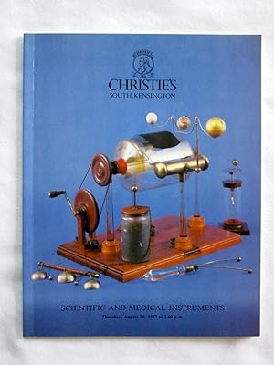 Bild des Verkufers fr Scientific and Medical Instruments 20 August 1986, Christie's South Kensington Auction Catalogue MSI-2371 zum Verkauf von Tony Hutchinson