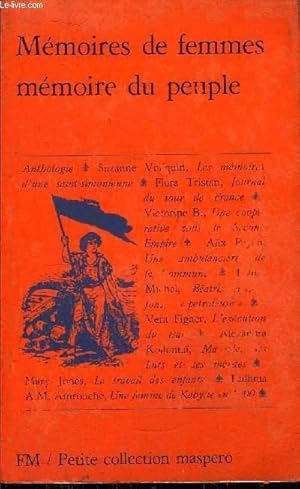 MEMOIRES DE FEMMES MEMOIRE DU PEUPLE