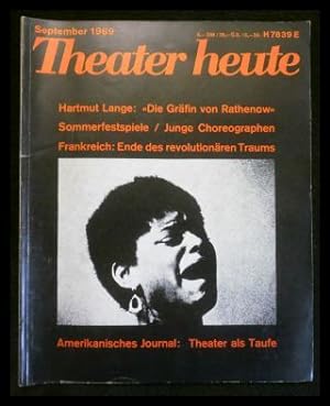 Seller image for Theater heute - 10. Jahrgang Nr. 9 September 1969 for sale by ANTIQUARIAT Franke BRUDDENBOOKS