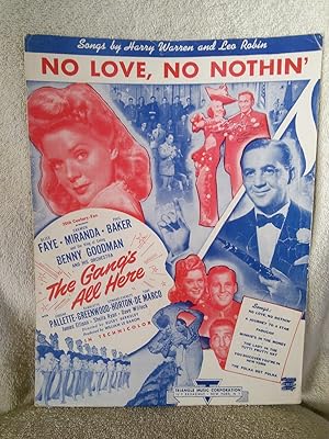 Imagen del vendedor de No Love, No Nothin' a la venta por Prairie Creek Books LLC.