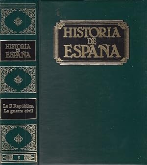 Imagen del vendedor de HISTORIA DE ESPAA VOL. IX: LA II REPBLICA. LA GUERRA CIVIL a la venta por Librera Vobiscum