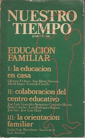 Imagen del vendedor de NUESTRO TIEMPO N 180 (Educacin familiar permanente; El trabajo de los hijos en vacaciones; Visita a una escuela de padres) a la venta por Librera Vobiscum