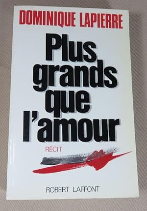 Image du vendeur pour Plus grands que l'amour. mis en vente par Latulu