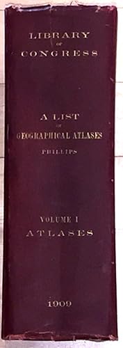 A List of Geographical Atlases in the Library of Congress (vol.1 only signed)