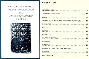 Catálogo de las Salas de Arte Prerrománico del Museo Arqueológico, Oviedo