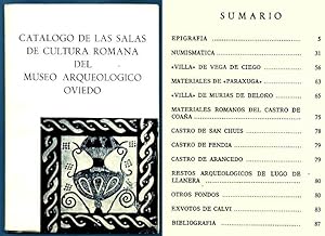 Imagen del vendedor de Catlogo de las Salas de Cultura Romana del Museo Arqueolgico, Oviedo a la venta por Lirolay