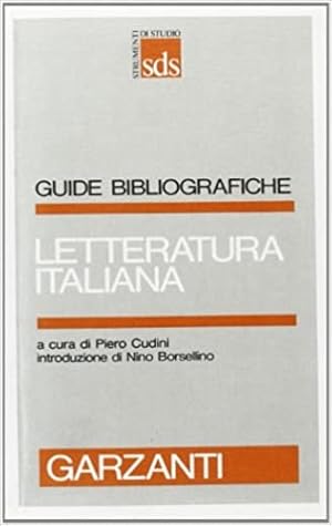 Immagine del venditore per Letteratura Italiana. venduto da FIRENZELIBRI SRL