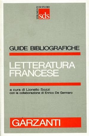 Bild des Verkufers fr Letteratura francese. zum Verkauf von FIRENZELIBRI SRL