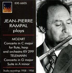 Seller image for Jean Pierre Rampal plays Mozart and Telemann. Studio Recordings 1958 - 1956. Mozart - Concerto in C major for flute, harp and orchestra KV 299 Telemann - Concerto in G major, Suite in A minor for sale by FIRENZELIBRI SRL