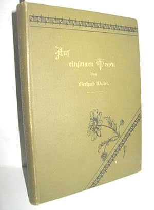 Image du vendeur pour Auf einsamen Wegen (Drei Novellen) mis en vente par Antiquariat Zinnober