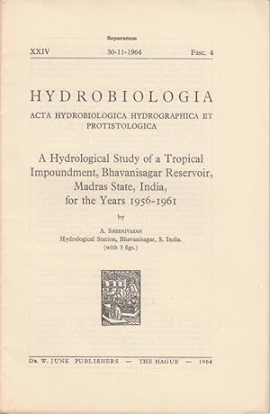 A Hydrological Study of a Tropical Impoundment, Bhavanisagar Reversoir, Madras State, India, for ...