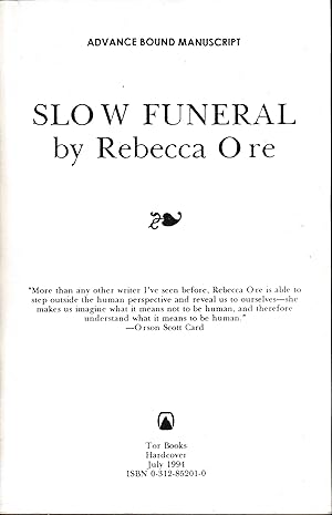Image du vendeur pour Slow Funeral mis en vente par Porcupine Books