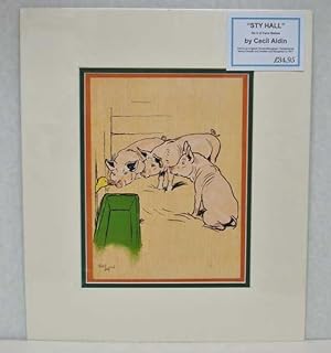 Imagen del vendedor de Sty Hall: Farm Babies V Original Chromolithograph a la venta por Maynard & Bradley
