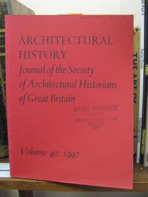 Immagine del venditore per Architectural History: Journal of the Society of Architectural Histrorians of Great Britain, Volume 40, 1997 venduto da PsychoBabel & Skoob Books