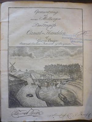Image du vendeur pour Opmuntring til mine Medborgere om Deeltagelse i Canal-Handelen. mis en vente par Antiquariat Diderot