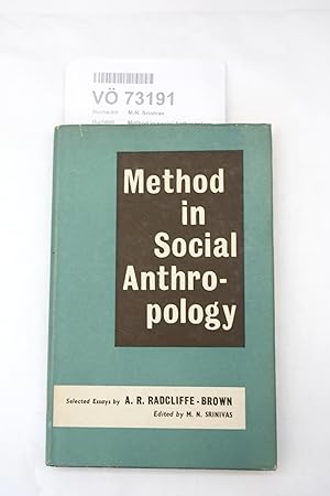 Seller image for Method in social Anthropology Selected Essays by A.R. Radcliffe-Brown for sale by Antiquariat Bcherwurm