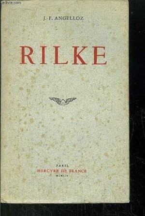 Bild des Verkufers fr RILKE zum Verkauf von Le-Livre