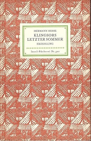 Bild des Verkufers fr Klingsors Letzter Sommer. Erzhlung. zum Verkauf von Versandantiquariat Alraune