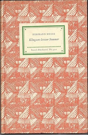 Bild des Verkufers fr Klingsors Letzter Sommer. Erzhlung. zum Verkauf von Versandantiquariat Alraune