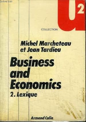 Bild des Verkufers fr BUSINESS AND ECONOMICS - LEXIQUE zum Verkauf von Le-Livre