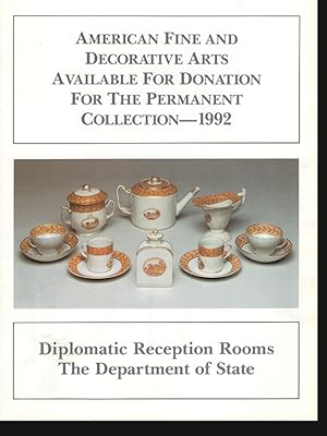 American Fine and Decorative Arts Available for Donation for the Permanent Collection - 1992