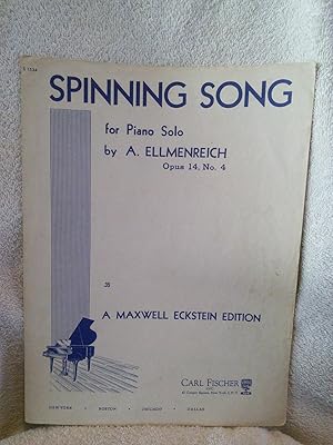 Spinning Song, Opus 14, No. 4 (for Piano Solo)