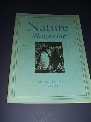 Image du vendeur pour Nature Magazine November 1939 mis en vente par biblioboy