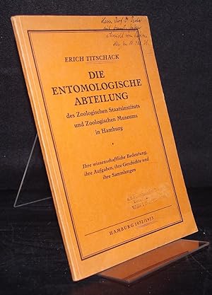 Die entomologische Abteilung des Zoologischen Staatsinstituts und Zoologischen Museums in Hamburg...