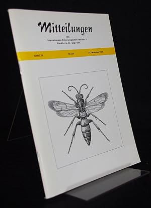 Mitteilungen des Internationalen Entomologischen Vereins, Band 23, Nr. 3/4, 31. Dezember 1998.