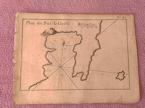 DU PORT DE CHERSE, PLANS DES PORTS ET RADES DE LA MER MEDITERRANE, J. ROUX 1764